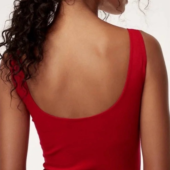 Aritzia Wilfred Free Leila Red Bodysuit - Picture 2 of 4